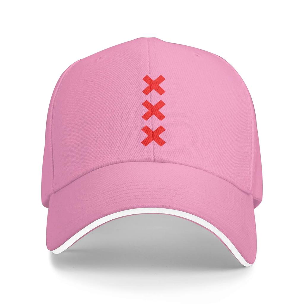 Summer Amsterdam XXX logo Baseball Cap  Hiking Fishing Classic Custom DIY Sun Hip Hop Hats Unisex Women Breathable Baseball Caps