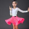 Girls' Autumn Long Sleeve Latin Dance Practice Set