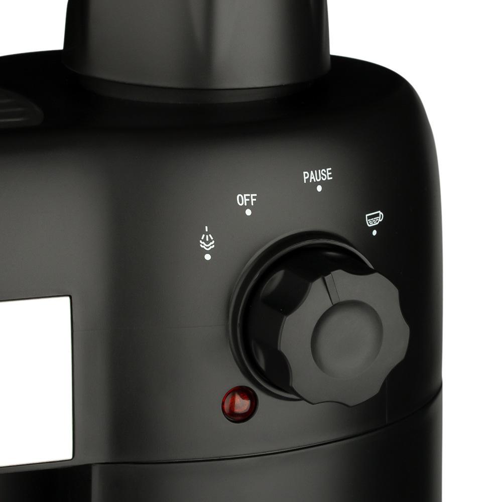 Italienische Espressomaschine|4-5 Tassen Gewerbequalität|Selbstreinigend per Knopfdruck|Dampfdüse|Für Zuhause & Büro