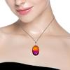Anhänger Bio Turmalin Quarz Edelstein Valentinstag Silber Schmuck 1,75"
