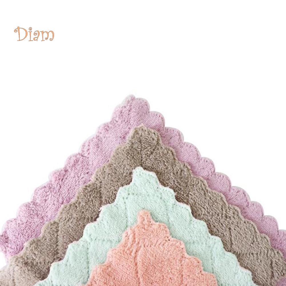 Двухстороннее полотенце для мытья посуды one size розовый зеленый — фото 4