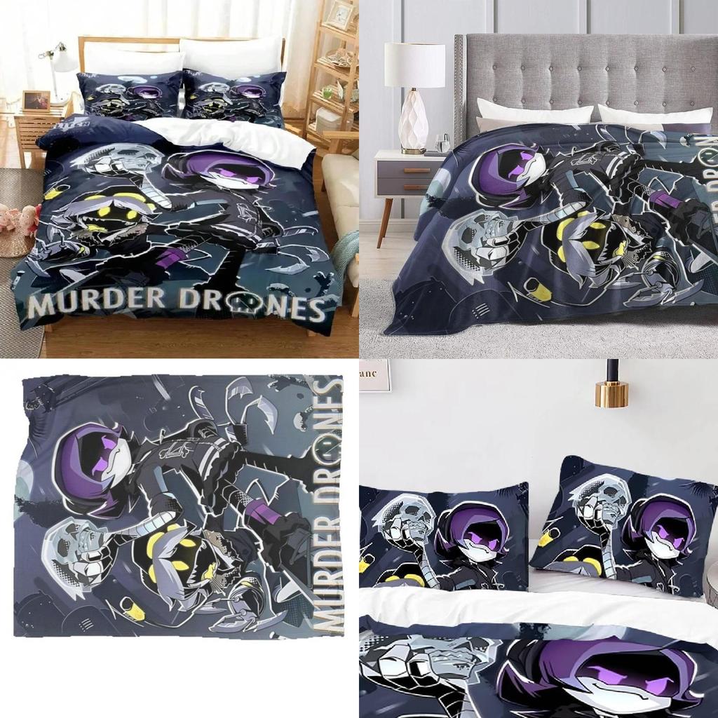 Murder Drones Bedding Set With 3d Printed For Teen Bedroom Decor