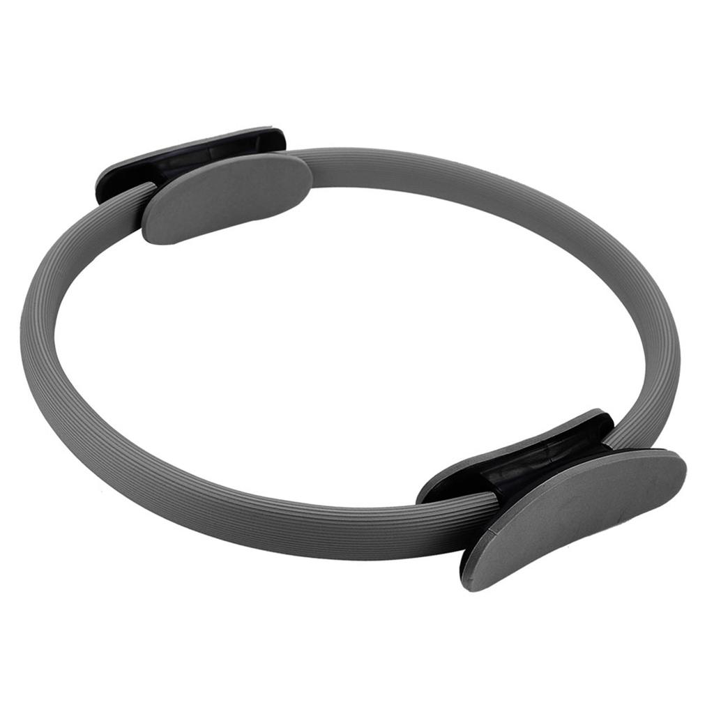 4 Colors Dual Grip Yoga Pilates Ring Resistance Circle for Thighs and Legs Fitness Black