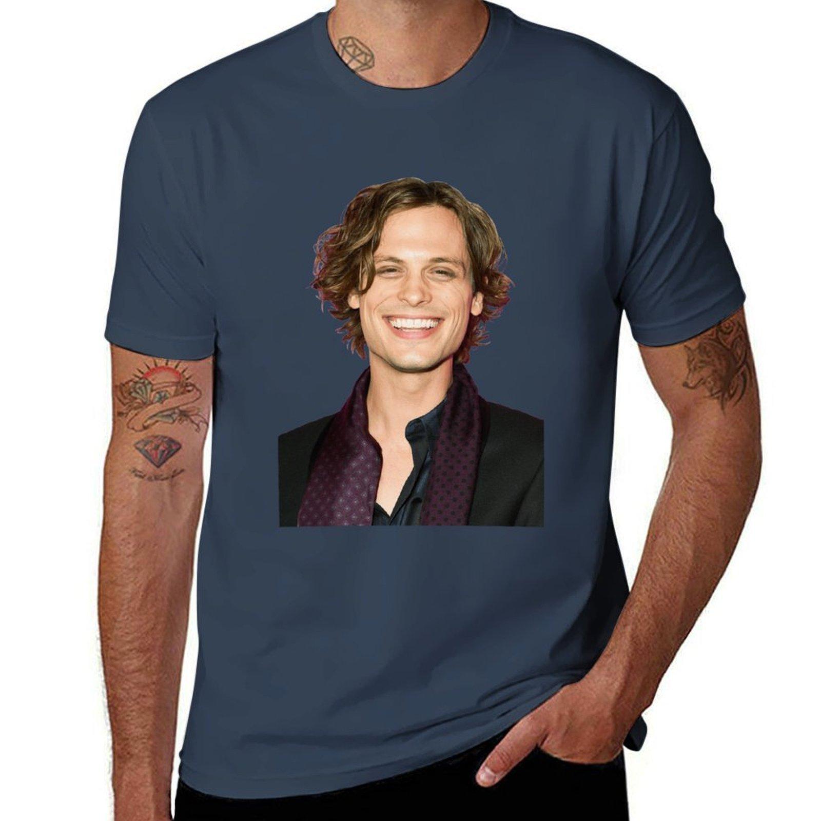 Mathew Gray Gubler Tshirt Classic Graphic Short Sleeve Top S