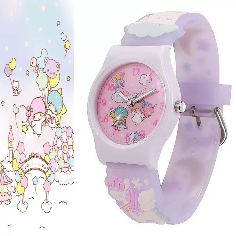 Neue niedliche Cartoon-Kinderuhr Gelee-Farbe weiches Armband Puppe Quarz-Uhr für Grund- und Sekundarschüler