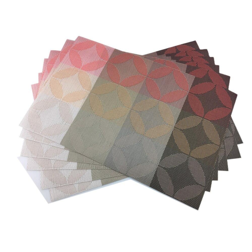 

6 шт./лот, новинка, коврики для чашек, коврик для подставки, термостойкий ПВХ, кухонные обеденные полосатые салфетки для стола, коврик 45*30 см