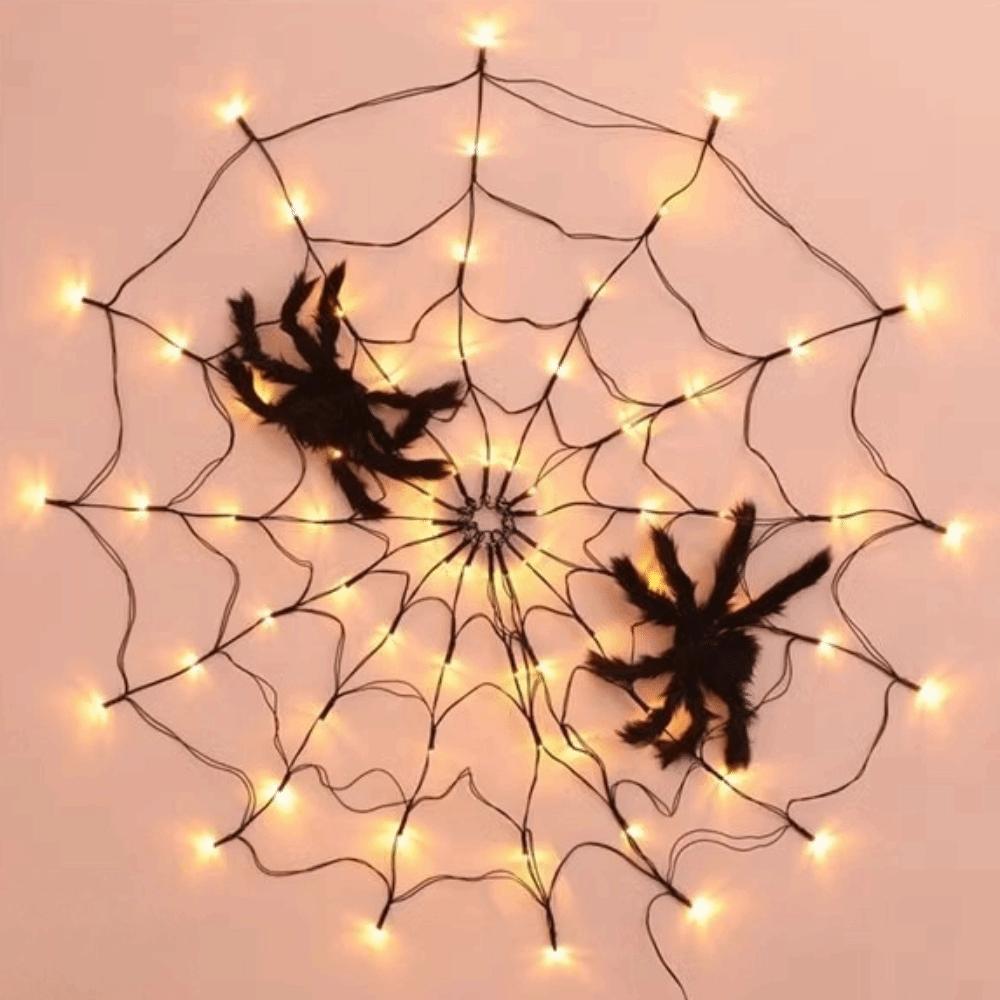 Waterproof LED String Light Halloween Party String Lighting New Spider Web Light  Window Display