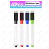 48-1Pcs Magnetic Erasable Whiteboard Pen Color Options Numbering Stationery Office Teaching Supplies for Student Blackboard Note