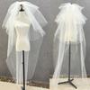 Cathedral Bridal Headpiece White Bride Veils Comfortable and Multilayer Tulle Veils Headpiece for Wedding Ceremony Wear