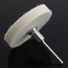 2 Inch T-shaped White Wool Polishing Wheel Mirror Polishing Buffer Cotton Pad