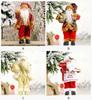 Welcome Sign In Home Decor Outside  Christmas Ornament Standing Posture Santa Claus Doll Creative Christmas Backpack Oldman Doll