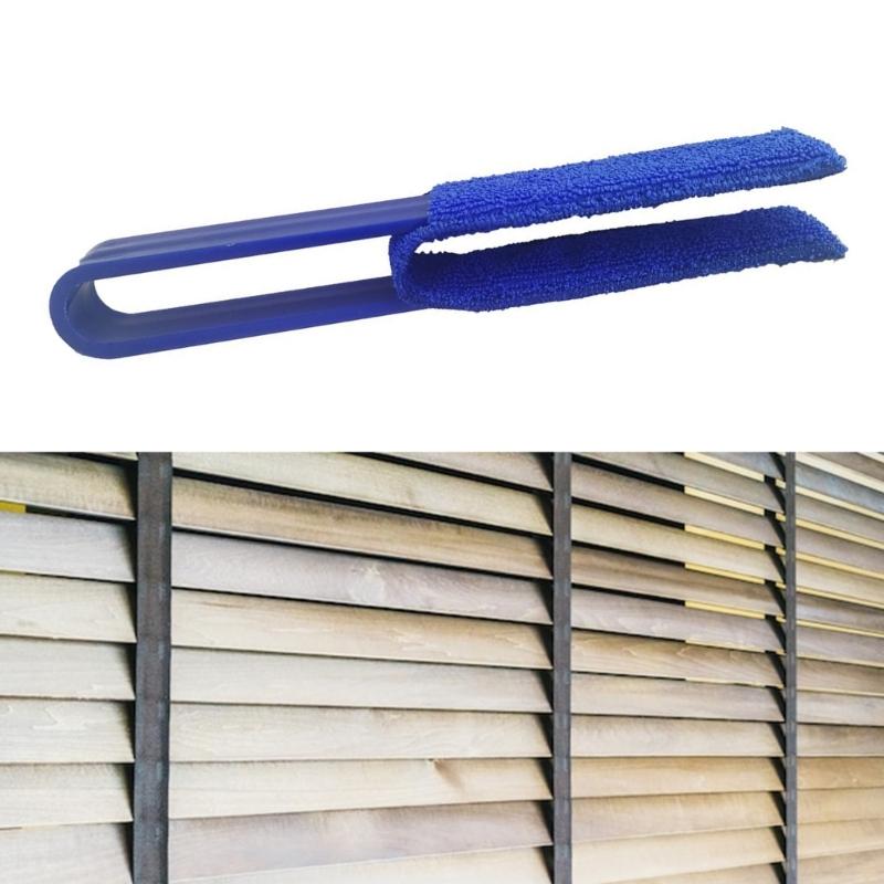4 Pieces Double Brush Head Blinds Cleaning Tools for Window Blind Air Conditioner Vent and Car Vent Cleaner Duster Brush