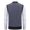 Men's Plaid Knit Cardigan with Velvet Stripes - Loose Casual Poncho Vest for Autumn and Winter