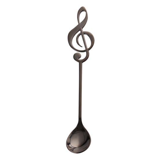 Gelato Caffè Note Musicali Cucchiaino Mescolatore Stoviglie