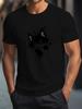 Hot Sale 100% Cotton Casual Short Sleeve Cat Men t Shirt Summer Breathable Clothes O-Neck Oversized Short Sleeves Unisex