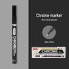 Chotune Reflektierender Chrom Marker Stift - Wasserdichte Galvanisierte Silberfarbe für DIY Hervorhebungen
