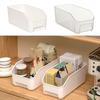 Multifunction Kitchen Storage Box White Transparent Large Capacity Storage Case Desktop Plastic Organizer Container