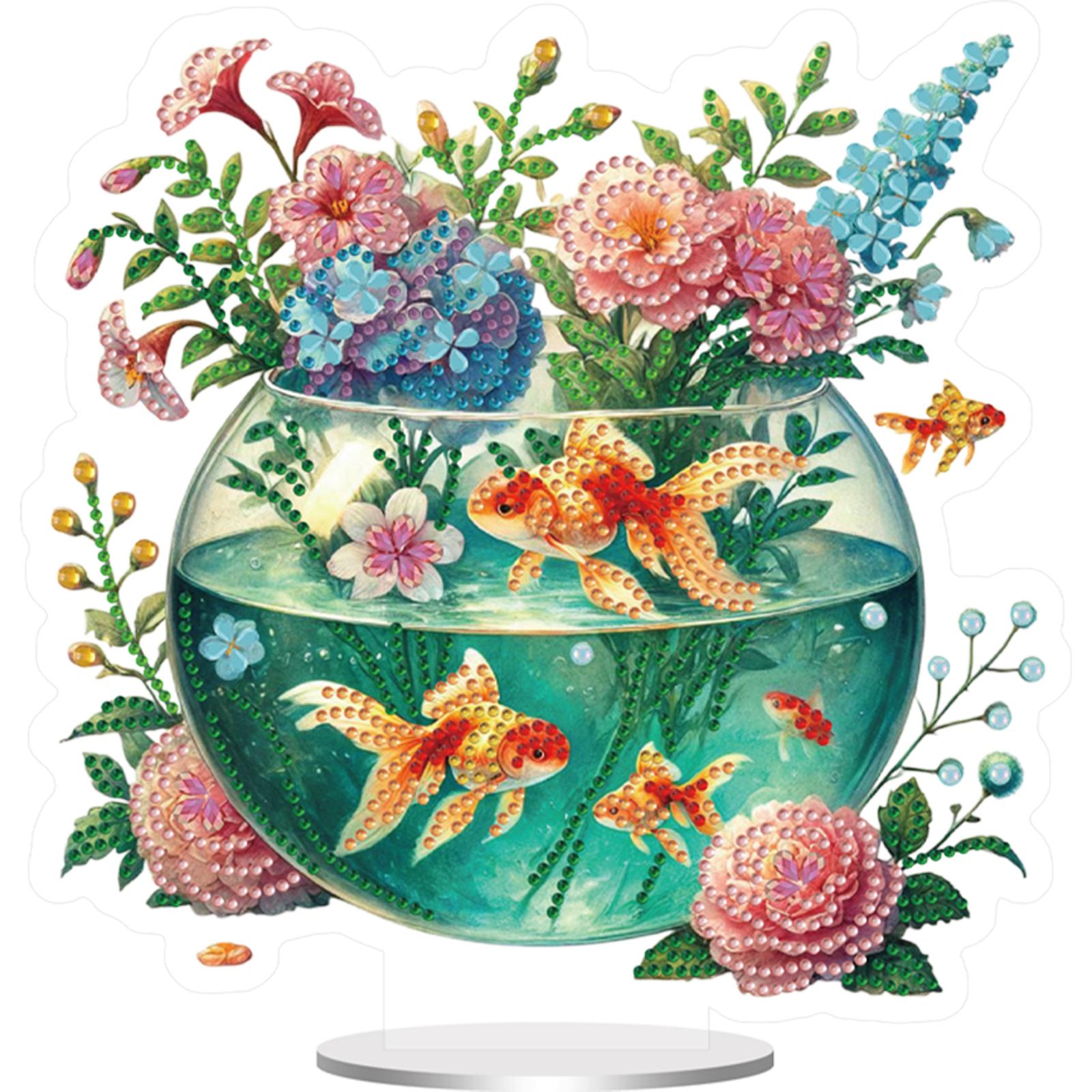 2D Flat DIY Acrylic 5D DIY Diamond Art Tabletop Decorations Diamond Painting Desktop Decors Diamond Painting Desktop Decorations