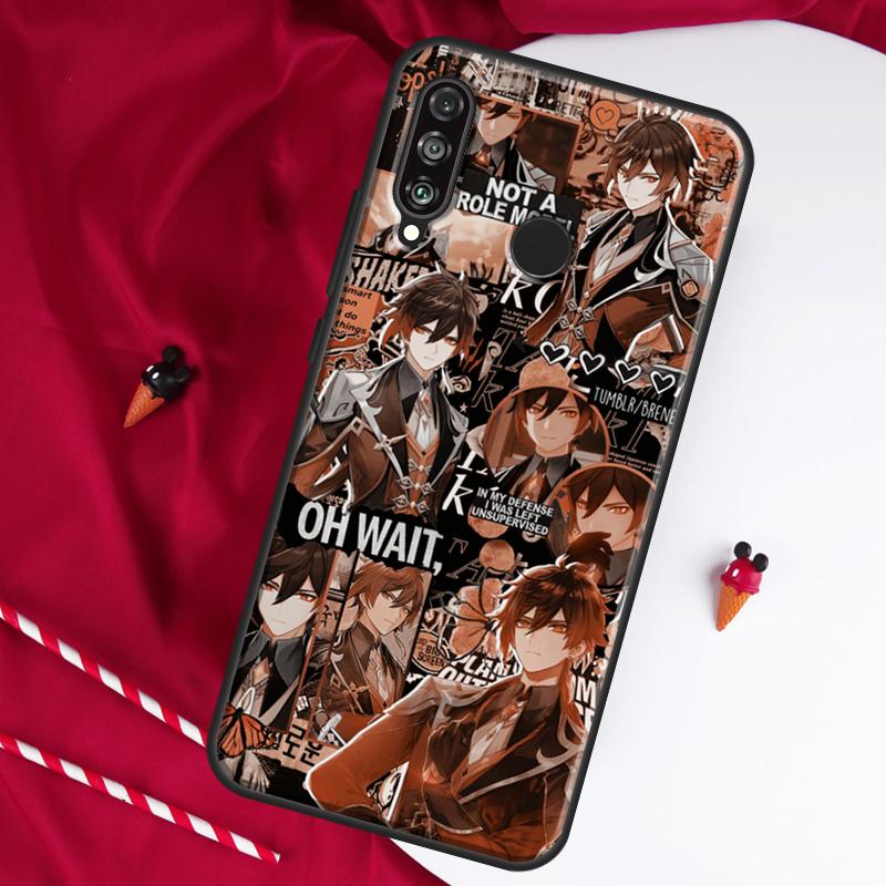 Zhongli Genshin Impact For Huawei Nova 9 SE 10 5T Y90 Y70 Y60 Y61 Y91 Y72 12i 12s 11i P60 Pro P20 P30 P40 Lite Case