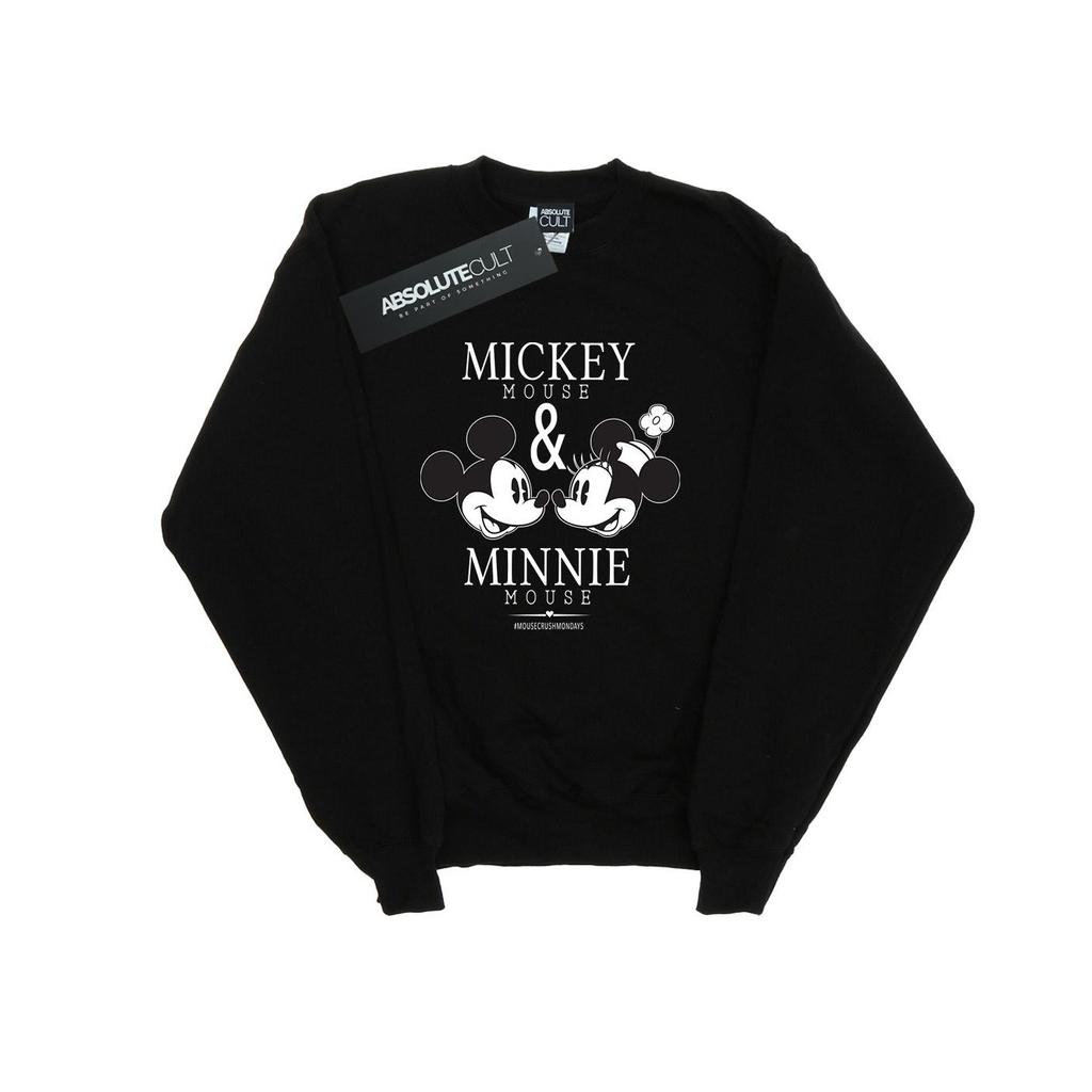 Disney Mens Mickey And Minnie Mouse Mousecrush Mondays Sweatshirt