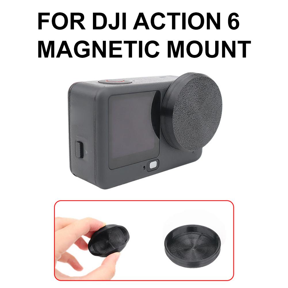 Black Camera Lens Protective Cover For DJI OSMO Action 6 Non Slip Silicone Dust-proof Scratch-resistant Cover