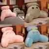 Soft Plush Dinosaur Backrest Cushion With Arms Bedside Pillow Gift