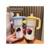 High-Appearance Cartoon Cat Ice Cup, Cute Girls' Cold-Keeping Straw Cup, Outdoor Large-Capacity Thermos Cup