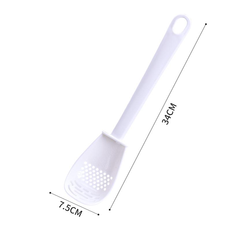 Multifunctional Filter Colander for Rice Spoon Household Kitchen Grinding Cooking Spoon Drain Spoon Kitchen Supplies