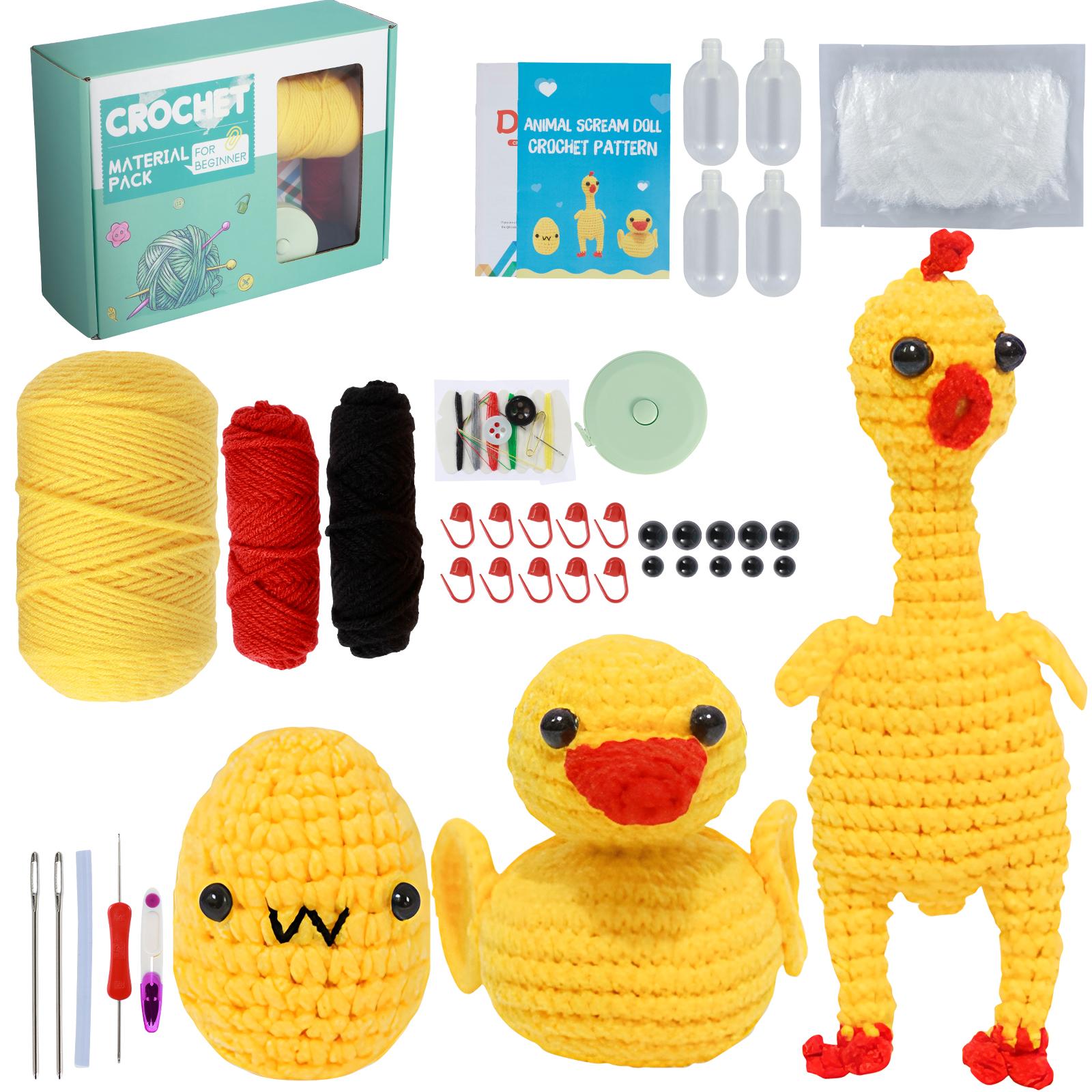 

Knitting Crochet Hook Set Handmade DIY Craft Sewing Tool Animals Crochet Kit Portable Sewing Knitting Tools Valentine s Day Gift