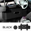 Leather Car Backseat Organiser with Cup Holder Tissue Box Seats Back Hook Hanger Bottle Holder Napkin Storage Bag Universal Fit for Vehicle Headrests