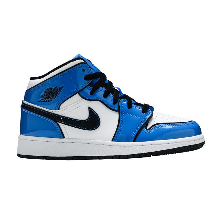 Jordan 1 Mid Signal Blue (GS) 36