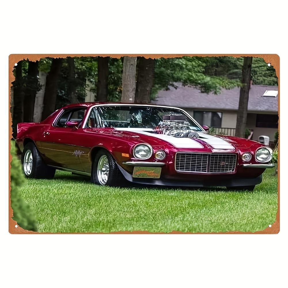 

2D плоская Деревянная 30*20см Винтажный Автомобиль Настенное Искусство Живопись Прочный Деревянный Настенный Декор Для Дома и Офиса 30*20cm