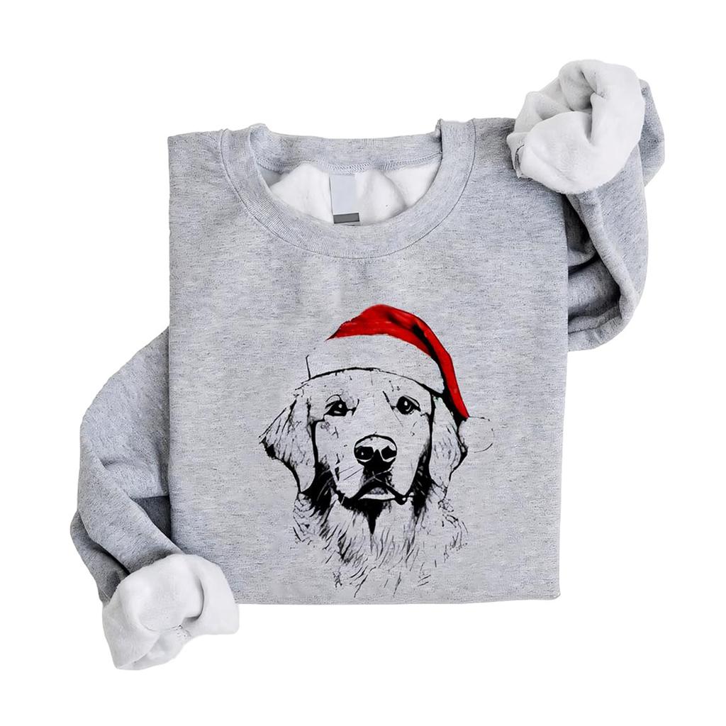 Christmas T-Shirts And Sweatshirts, Women'S Sweatshirts, Long-Sleeved Pullover Sweatshirts, Women'S Long-Sleeved Tops