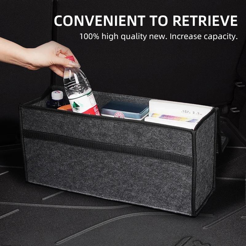 2026 Hot For VW VOLKSWAGEN Car Felt Storage Bag Folding Organizer Box Trunk Tool Case Car Organizer Bag For Volkswagen VW GOLF P