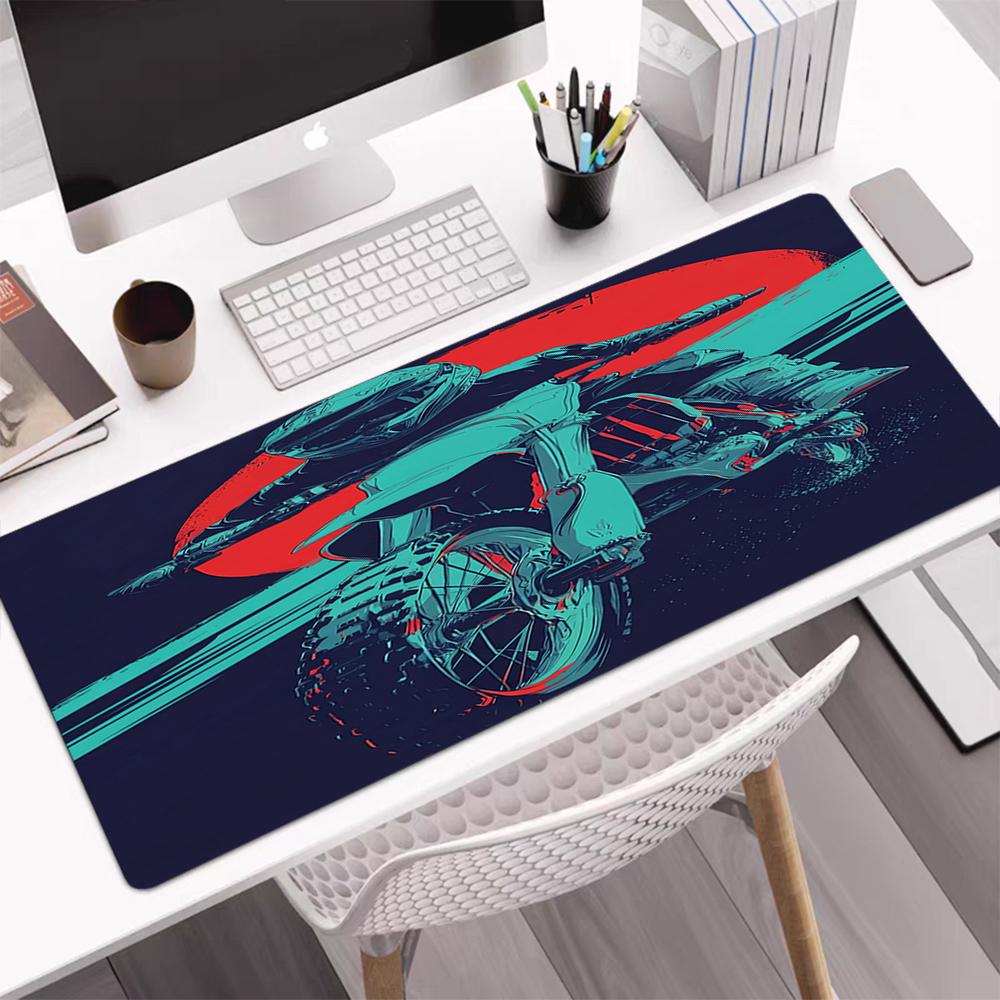 Tappetino per Mouse a Tema Moto da Fuoristrada, Base in Gomma Antiscivolo, Multifunzionale per Ufficio e Casa, Perfetto per la Personalizzazione dello Spazio di Lavoro.