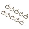 10Pcs Screw Thread Pull Handles Retro Single Hole Jewelry Case Gift Box Knob Bronze
