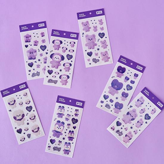

Миниатюрная наклейка BT21 Purple of Wish Edition