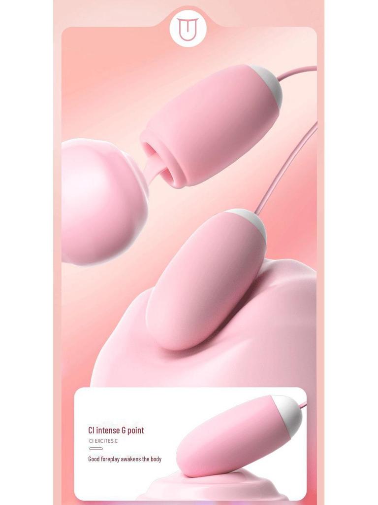 Lai Le Magic Box Vibrating Egg & Tongue Licking Female Vibrator