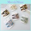 Elegant Korean Style Cat Design Acetate Hair Clips For Women Set Of Two Ideal For Bangs And Flyaways