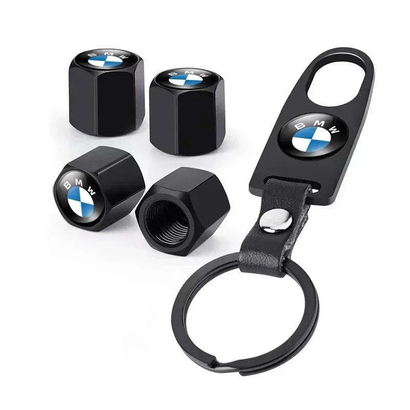 

Car Styling Keychain Key Ring with Auto Tire Valve Caps Tyre Dust Cap For BMW E84 E87 X5 E70 F25 E90 E91 F01 F02 E60 E61 F10 F15