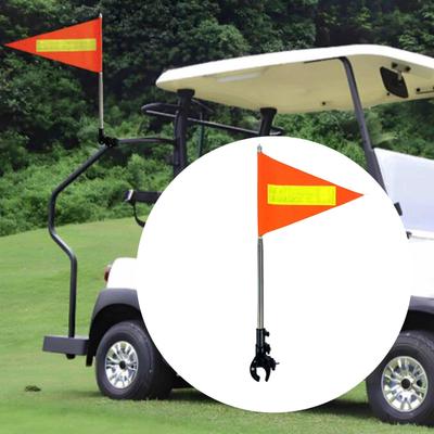 Sada držáku na vlajku pro golfový vozík Příslušenství Vysoká viditelnost Noc Venkovní Teleskopický pro