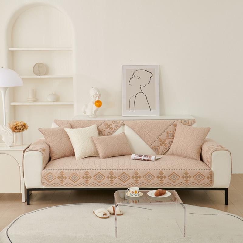 

Новая хлопчатобумажная подушка для дивана Four Seasons, летнее нескользящее полотенце, роскошный американский чехол для дивана. 70*70cm