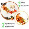 Self-adhesive Fall Decorations for Living Room Harvest Festival Wall Stickers Thanksgiving Autumn Decor, PVC Cornucopia Pumpkins And Maple