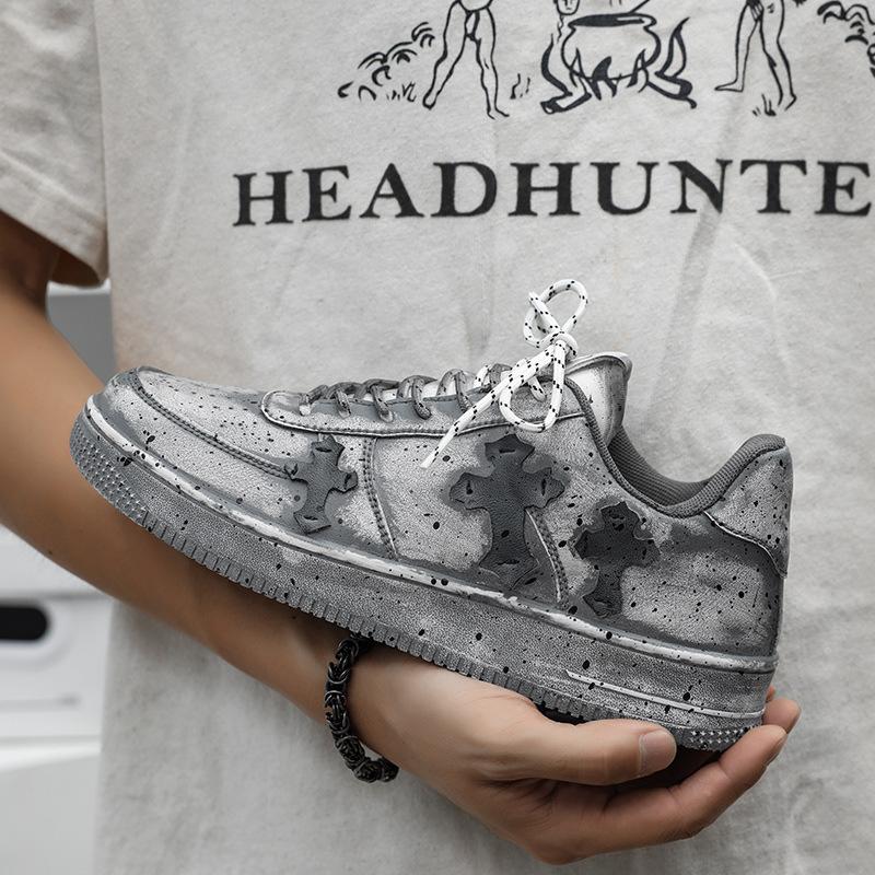 

Ретро грязные туфли мужские весенние нишевые полировка старые ВВС Нет. 1 обувь для доски модная обувь универсальная обувь для доски спортивная обувь мужская 40