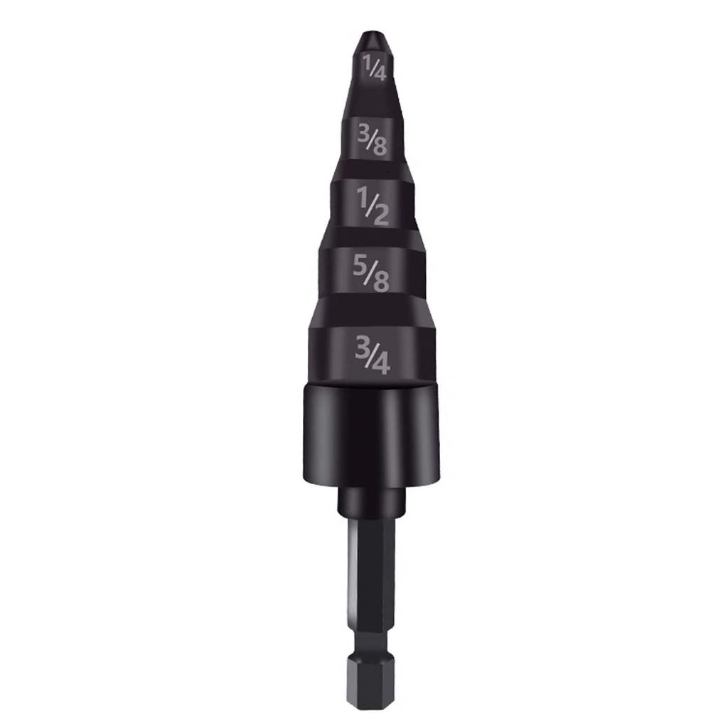 5-in-1 Swage Tube Expander, Air Conditioner Copper Pipe Swaging Drill Set Refrigeration Copper Tubing Tool with 1/4 to 3/4" Bits