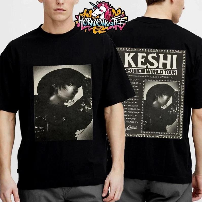 Keshi Requiem Tour NA 2025 ft. Mac Ayres & Starfall Two Sided T-Shirt XXL