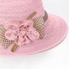 Wide Brim Straw Sun Hat with Decorative Flower and Lightweight Breathable Summer Hat for Women Outdoor Use