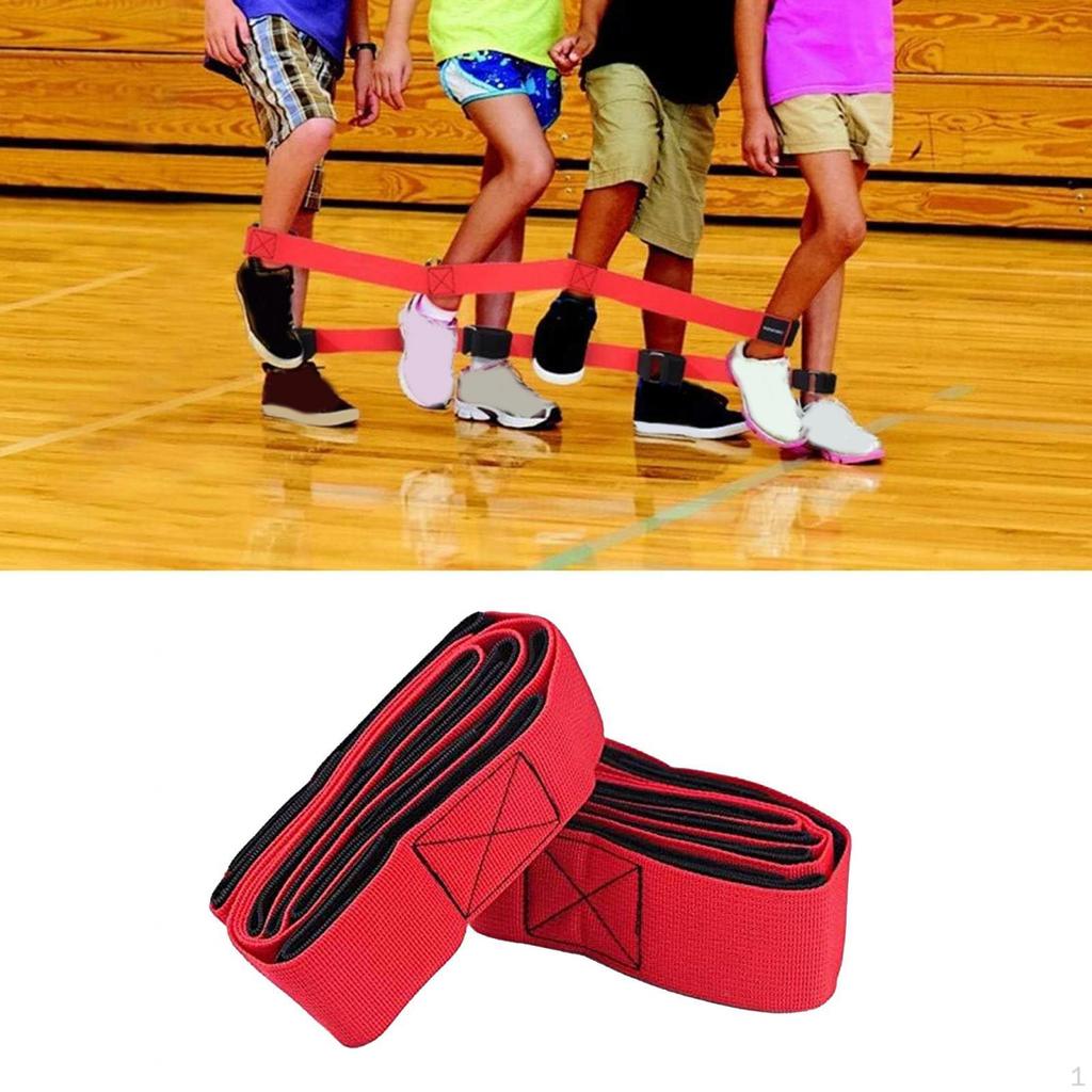 2 Legged Bands with Carry Bag, Party Game, Team Cooperative Band for Birthday, Backyard