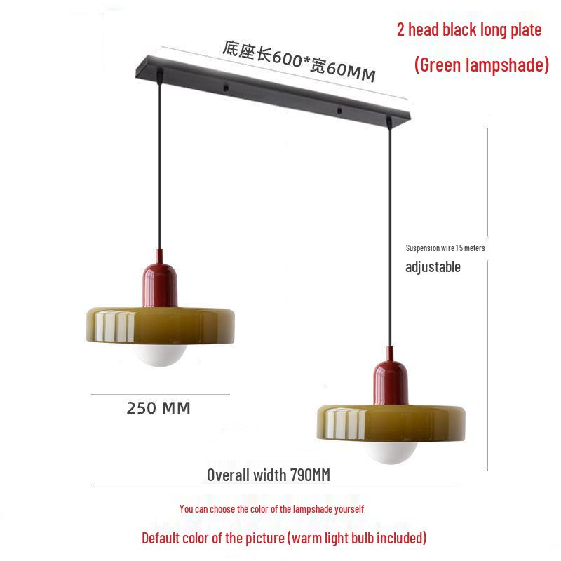 Northern Minimalist Cream Glass Pendant Light for Dining, Bedside, or Bar