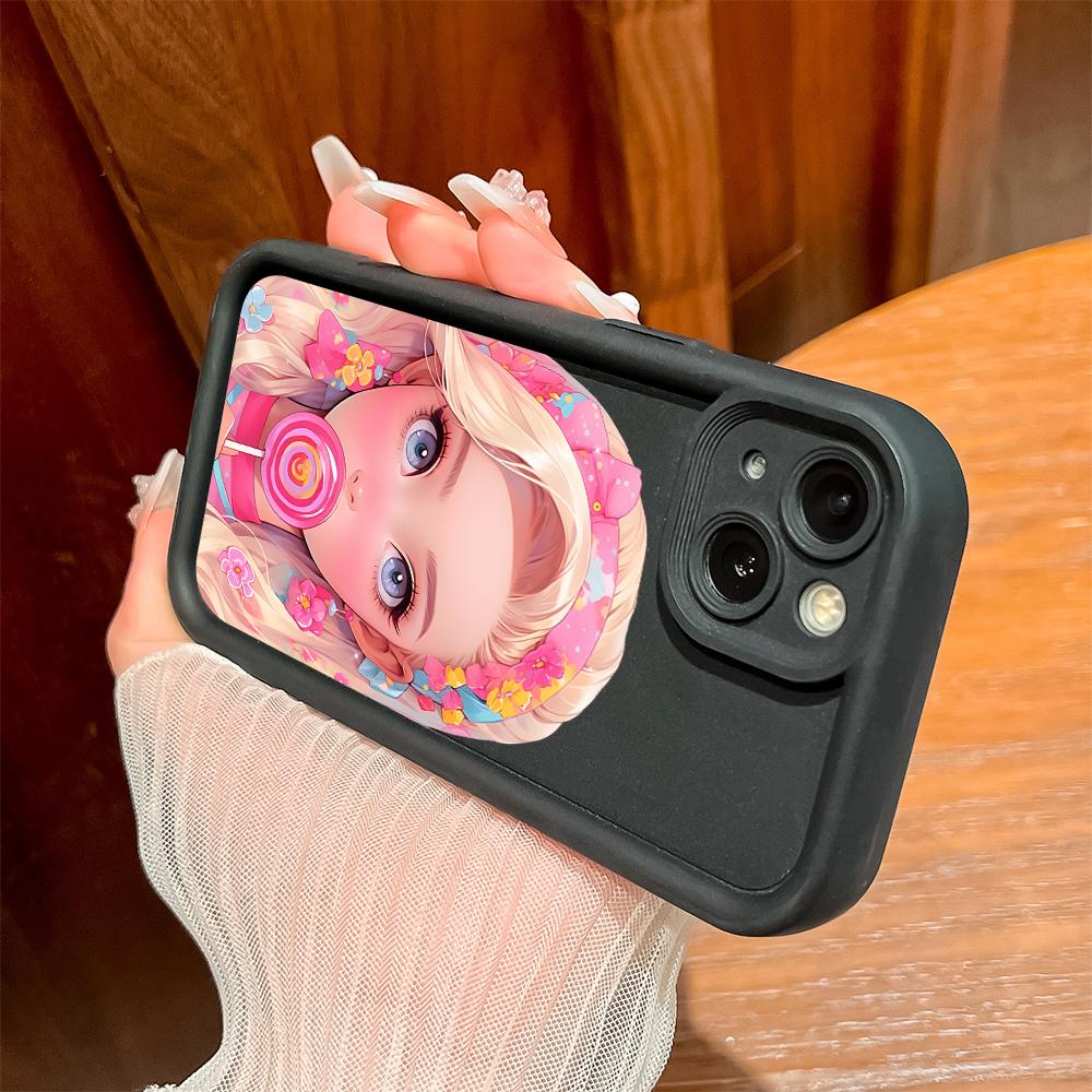 Soft Silicone Square Ladder Printing Pattern Phone Casing Full Cover Camera Shockproof Protection Rubber Case for Samsung